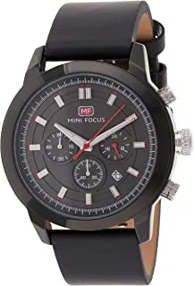 Mini Focus Mens Quartz Watch, Chronograph Display And Leather Strap - Mf0112G.01