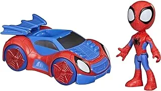 Marvel Spidey And His Amazing Friends Spidey Action Figure And Web-Crawler Vehicle, For Kids Ages 3 And Up