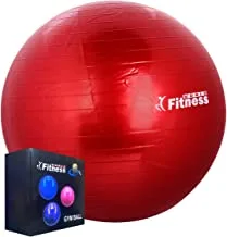 Aerobic exercise ball 65 cm, Fitness World, red, S