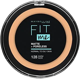 Maybelline New York Fit Me Matte and Poreless Powder, 128 Warm Nude