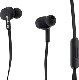 Iends HS137 In-Ear Wired Earphone with Mic, Black, Regular - Assorted colors