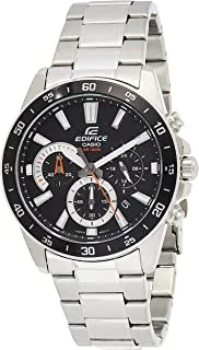Casio Edifice Men's Black Dial Stainless Steel Chronograph Watch