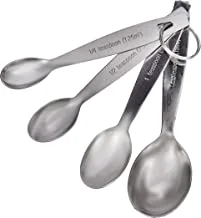 Royalford Measuring Spoon Set | Stainless Steel | Set of 4 Spoon, Multi