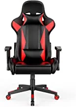 Bifma Certified Gaming Chair Racing Style Office Chair - With Removable Headrest And High Back CUShion - Red & Black, Bifma Certified