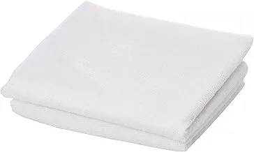 Terry Cotton Queen Size Waterproof Pillow Case, White - 2 Pieces