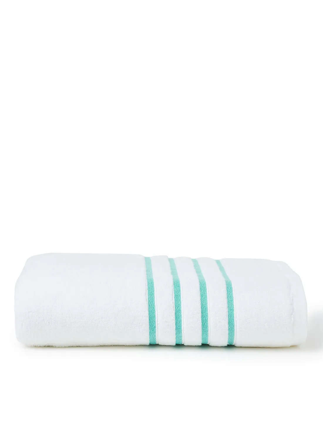 White Rose Zero Twist Bath Towel With Lining Style Sea Green 70x140cm