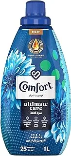 COMFORT Concentrated Fabric Softener, Iris & Jasmine, for long lasting fragrance 1L
