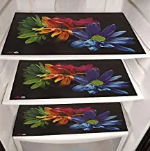 Kuber Industries Refrigerator Mat|Multipurpose Mats|Drawer, Cabinet Mats|Water Proof Anti-Slip Mat|Pack of 6 (Multi)