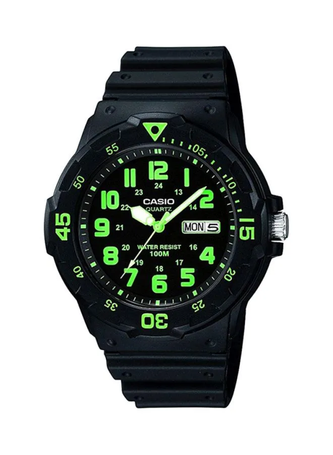 CASIO Men's Resin Analog Wrist Watch MRW-200H-3BVDF - 45 mm - Black