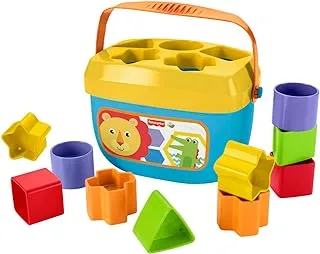 ​Fisher-Price Baby's First Blocks, set of 10 blocks for classic stacking and sorting play FFC84