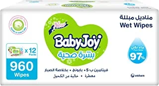 Babyjoy Healthy Skin, 12X80, 960 Baby Wet Wipes