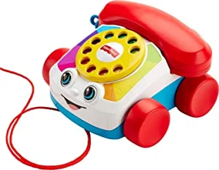 Fisher-Price Chatter Telephone, Classic Infant Pull Toy FGW66