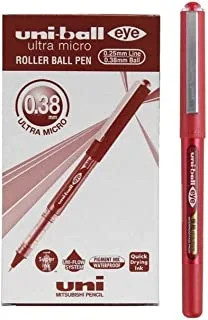 Uni Ball UB 150-38 Eye Ultra Micro 0.38mm Roller Ball Pen Pack of 12 Blue