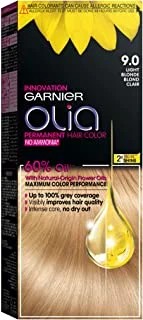 Garnier Olia, No Ammonia Permanent Hair Color With 60% Oils, 9.0 Light Blonde
