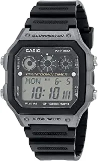 Casio Men's Grey Dial Silicone Band Watch - Ae-1300Wh-1Avdf