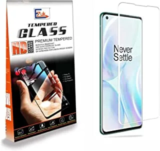 Ezuk Premium Tempered Glass Screen Protector for Oneplus 8T [Easy Installation, 9H Scratch Resistance, Anti Bubble] - Clear