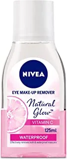 NIVEA Eye Makeup Remover, Natural Glow Pearl Extracts & Vitamin C, 125ml