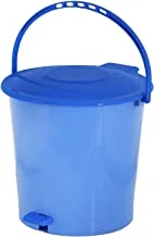Kuber Industries Trash Can| Dustbin|Compost Bin For Home, Office, Shop|Waste Bin, Garbage Bin|5 Liters (Blue)
