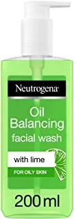Neutrogena, Oil Balancing Facial Wash, Lime, For Oily Skin, 200ml