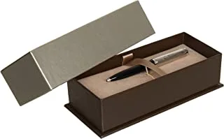 Pelikan Souveraen K420 قلم حبر جاف أسود وفضي استرليني | هدية محاصر | 4116