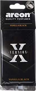 Areon X Version Hanging Car Air Freshener Vanilla Black - NEW