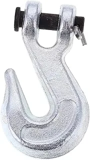 BMB Tools Heavy Duty Clevis Slip Narrow Hook Silver/Black 2.5x5CM | Integrally Formed High Temperature Quenched Heavy Duty Grab Hook for Site Construction