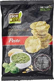 Rice Up Rice Chips With Pesto, 60 G, Pack Of 1 1993