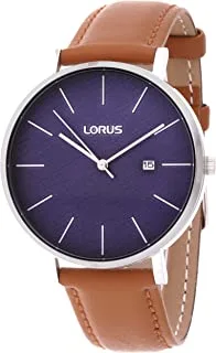 Lorus Classic Mens Analog Quartz Watch With Leather Bracelet Rh903Lx9