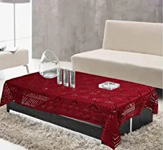Kuber Industries Cotton 1 Piece 4 Seater Center Table Cover, Maroon