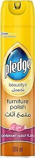 Pledge Furniture Polish and Cleaner Spray with Potpourri Scent, 300ml