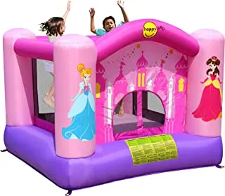 Happy Hop Princess Bouncer (225 x 225 x 175 CM) - Indoor&Outdoor Activity - For Ages 3+ Years
