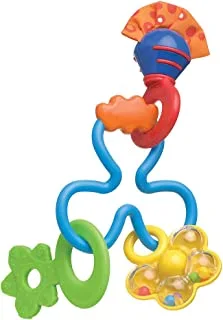 Playgro Twirly Whirl Baby Rattle ، عبوة من 0 ، متعددة الألوان
