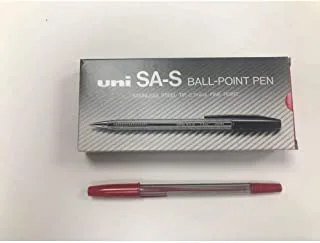 Uni-Ball SA-S Fine 0.7 mm Nib Ballpoint Pen، أحمر
