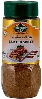 Mehran Bbq Spices Masala Jar, 125 G, Brown