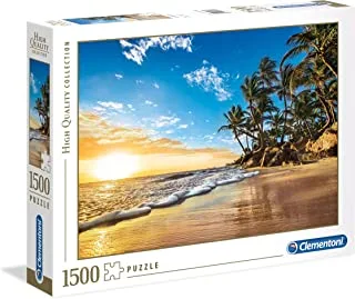 Clementoni Puzzle Tropical Sunrise 1500 Pieces (59.2 x 84.3 cm), Suitable for Home Decor, Adults Puzzle from 14 Years