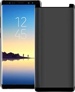 واقي شاشة Galaxy Note 8 [منحني ثلاثي الأبعاد] [مناسب للحافظة] [صلابة 9H] غشاء حماية للخصوصية من الزجاج المقوى ومضاد للتجسس ، لهاتف Samsung Galaxy Note 8 (6.3 بوصة) شفاف