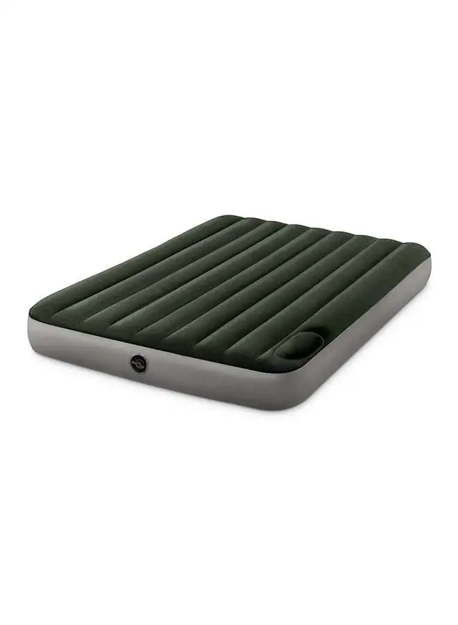 INTEX Dura Beam Downy Airbed With Foot Bip Queen Size PVC Green/Grey