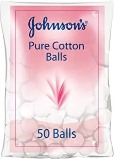 JOHNSON’S Baby Pure Cotton Balls, 50 balls