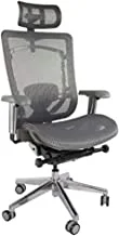 MAHMAYI OFFICE FURNITURE Silla 97729 High Back Chair Modern & Ergonomic Office Chair - High Back Chair (Grey)