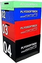 صندوق Plyo 4 في 1 من Prosportsae للتدريب المتقاطع والصالة الرياضية والتدريبات المنزلية - صندوق القفز البوليمترى المصنوع من الإسفنج - معدات التمرينات المنزلية