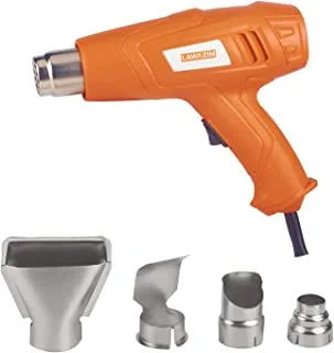 Lawazim Heat Gun -1600W Dual Temperature - Paint Stripping Varnish Removal Adhesive Removal Drying Defrosting Softening and Forming in Home Improvement Crafting Projects Automotive Repair and Wrapping