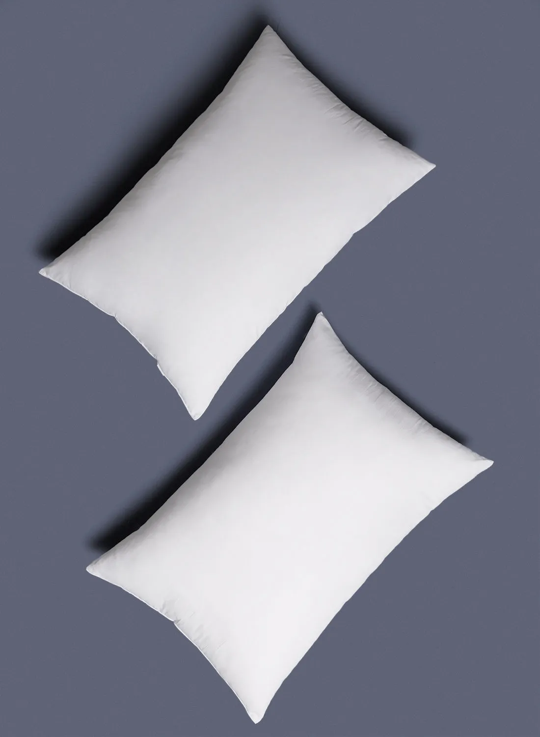 noon east Anti Allergy Pillow - 50X75 Cm White Color - 100% Polyester With Microfiber Infill - Sleep Well Pillow