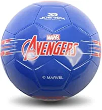 Joerex Soccerball Marvel Captain America 19019-T, With Poly Bag - For Indoor Or Outdoor Playground Hoops - Size 5 - Blue