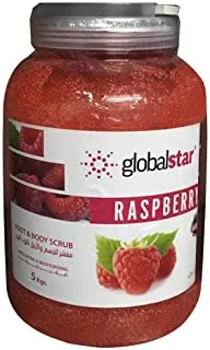 Global Star Body Wash And Scrub, Raspberry, 5000 ml