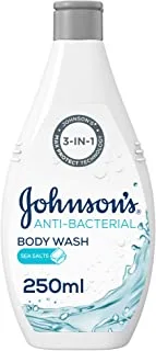 Johnson's Body Wash, Anti-Bacterial, Sea Salts, 250ml