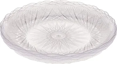 Hotpack - 5 Pieces Crystal Plate - 18 Centimetre