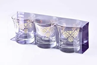 Wisteria Glass Tumbler set Mashreq Gold /3PCS