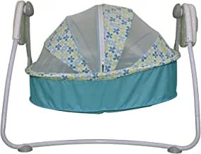Qariet Alnwader Electric Baby Bed, Butterfly Skyblue