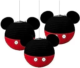 Amscan 243629 Mickey Mouse Hanging Lanterns - 9.5 Inches Paper 3 Pcs