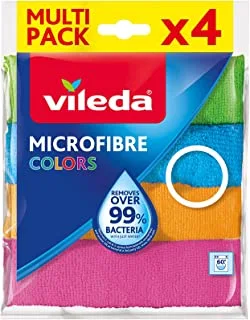 Vileda Microfiber colors all purpose cloth 1 piece 4 colors
